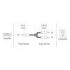 Kabel audio Hama 00205097 5 m RCA 2 x RCA męski pozłacany czarny