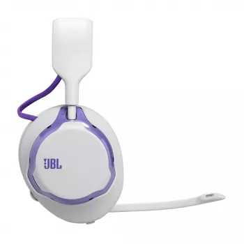 Headset JBL Quantum 650 — bezprzewodowy Bluetooth, USB-C, wokółuszne, pałąk, biały, 20–20000 Hz