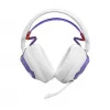Headset JBL Quantum 650 — bezprzewodowy Bluetooth, USB-C, wokółuszne, pałąk, biały, 20–20000 Hz