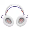 Headset JBL Quantum 650 — bezprzewodowy Bluetooth, USB-C, wokółuszne, pałąk, biały, 20–20000 Hz