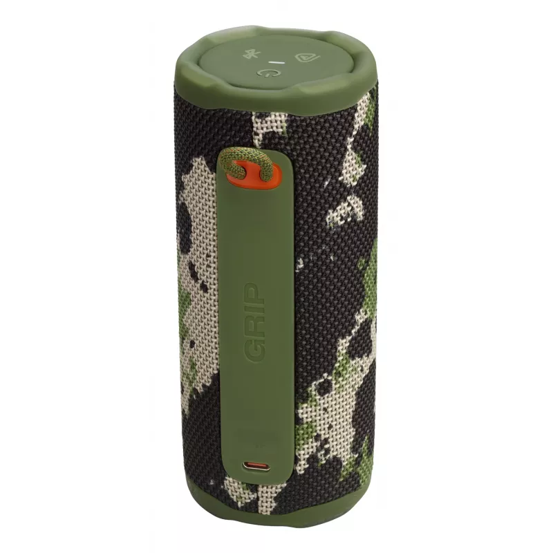 Przenośny głośnik monofoniczny JBL Grip Mono Camouflage — 16 W, Bluetooth, 70–20 000 Hz