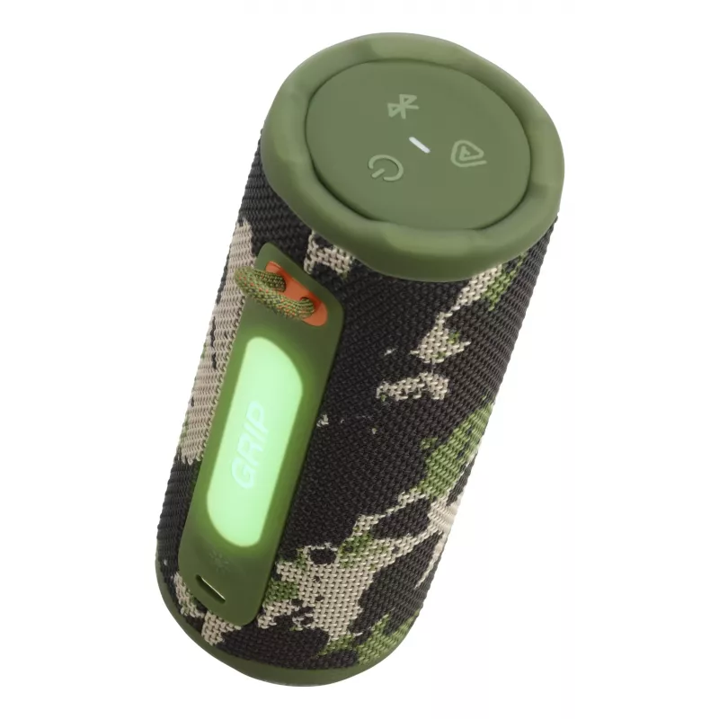 Przenośny głośnik monofoniczny JBL Grip Mono Camouflage — 16 W, Bluetooth, 70–20 000 Hz