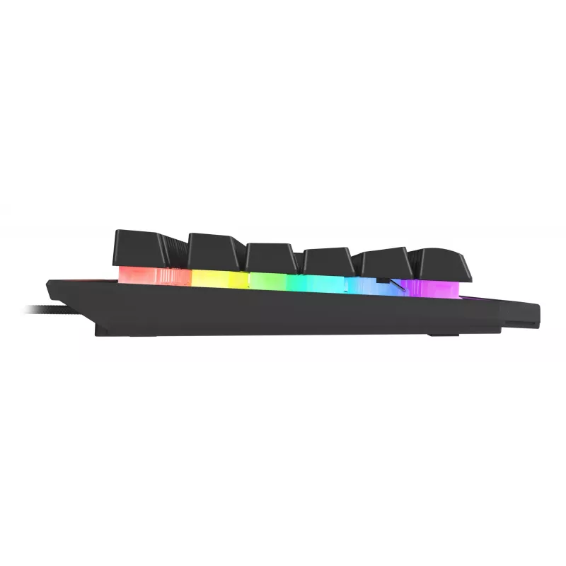 Klawiatura gamingowa GENESIS Rhod 500 RGB USB QWERTY portugalski czarna, srebrna