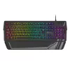 Klawiatura gamingowa GENESIS Rhod 350 RGB — Pełnowymiarowa, 104-klawisze, USB, QWERTY hiszpańska, Czarna, Podświetlenie RGB, Podpórka pod nadgarstki