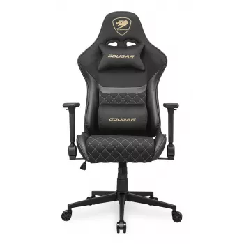 Uniwersalny fotel gamingowy COUGAR Gaming Armor One V2 Gold F Upholstered padded seat Czarny Złoty
