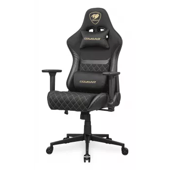 Uniwersalny fotel gamingowy COUGAR Gaming Armor One V2 Gold F Upholstered padded seat Czarny Złoty