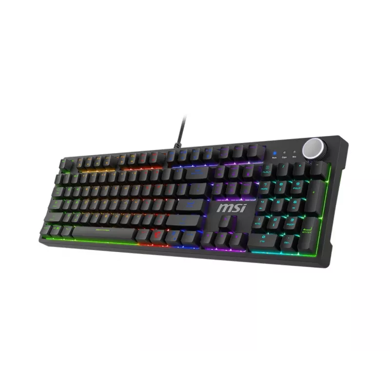 MSI FORGE GK320 czerwony klawiatura Gaming USB QWERTY Angielski Czarny