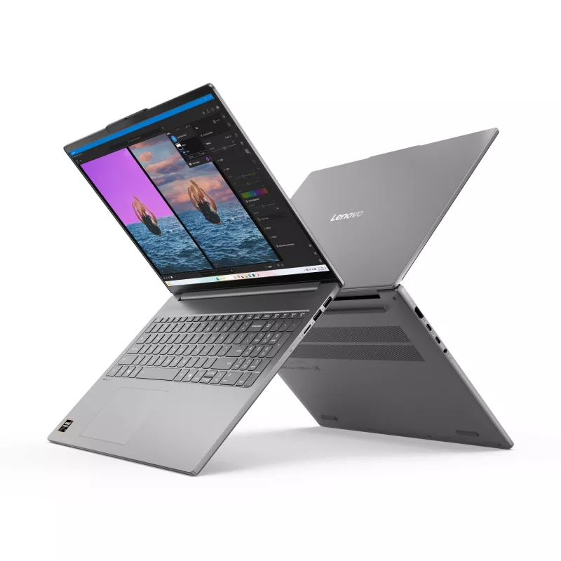 Lenovo IdeaPad cienki 5 16AKP10 Copilot+ PC AMD Ryzen™ AI 5 330 Laptop 40,6 cm (16 cali) WUXGA 16 GB DDR5-SDRAM 1 TB SSD Wi-Fi 7 (802.11be) Windows 11 Home Niemiecki Szary