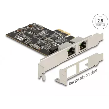 DeLOCK PCI Express x2 Card to 2 x RJ45 2.5 Gigabit LAN i225