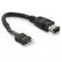Kabel FireWire DeLOCK 82379 0,016 m czarny Męski/Męski