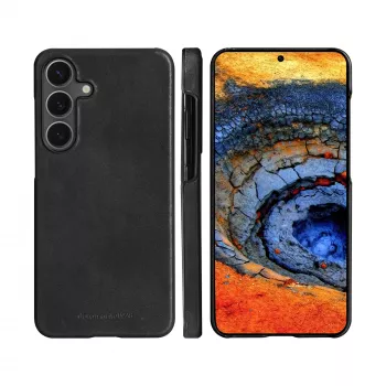 Etui z klapką do telefonu dbramante1928 Lynge dla Samsung Galaxy S25+ — pasuje do ekranów 17 cm (6,7 cala), czarne