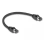 DeLOCK Kabel sieciowy RJ45 Kat.8.1 S/FTP 25 cm 40 Gb/s Czarny