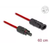 Kabel DeLOCK DL4 Solar płaski kabel męski na żeński 60 cm czerwony 3,3 mm²