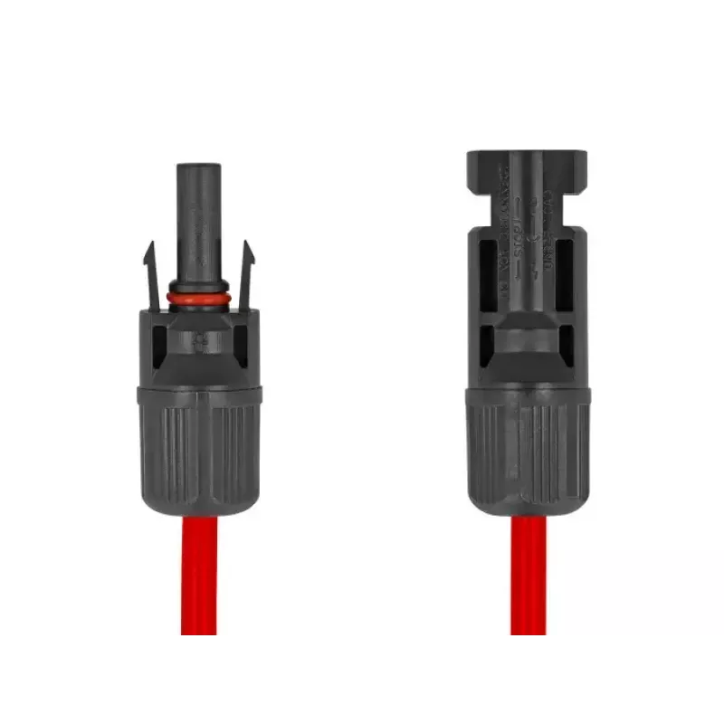 Kabel DeLOCK DL4 Solar płaski kabel męski na żeński 60 cm czerwony 3,3 mm²