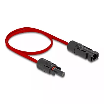Kabel DeLOCK DL4 Solar płaski kabel męski na żeński 60 cm czerwony 3,3 mm²