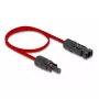 Kabel DeLOCK DL4 Solar płaski kabel męski na żeński 60 cm czerwony 3,3 mm²