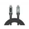 DeLOCK USB 40 Gb/s Dane i szybkie ładowanie kabel koncentryczny 1 m USB PD 3.1 240 W