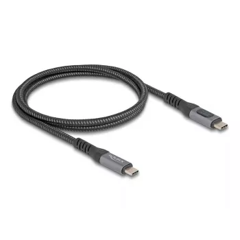 DeLOCK USB 40 Gb/s Dane i szybkie ładowanie kabel koncentryczny 1 m USB PD 3.1 240 W