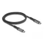 DeLOCK USB 40 Gb/s Dane i szybkie ładowanie kabel koncentryczny 1 m USB PD 3.1 240 W