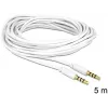 Kabel audio 3,5 mm męski na męski DeLOCK 83443 5 m biały