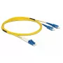 Kabel światłowodowy DeLOCK 84610 2m LC SC żółty