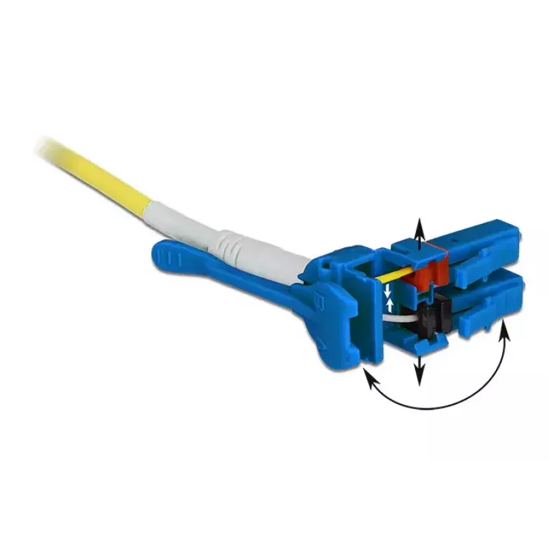 Kabel światłowodowy DeLOCK 85084 2m LC Żółty