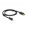 Kabel DisplayPort DeLOCK 83721 Mini DisplayPort 1m czarny