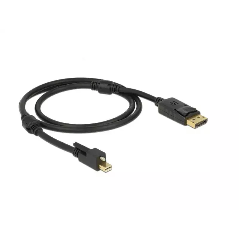 Kabel DisplayPort DeLOCK 83721 Mini DisplayPort 1m czarny