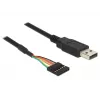 Kabel USB DeLOCK 1.8m USB2.0-A/TTL 6-pin Czarny