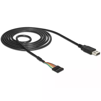 Kabel USB DeLOCK 1.8m USB2.0-A/TTL 6-pin Czarny