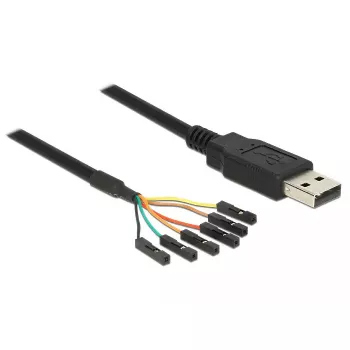 Kabel USB DeLOCK 1,8 m USB2.0-A/TTL 6-pin czarny