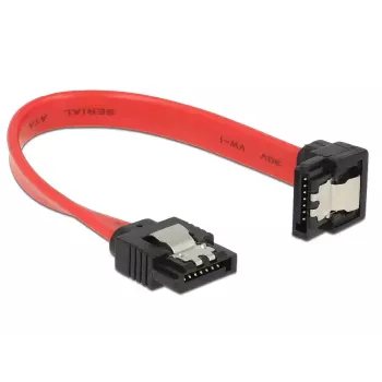 Kabel SATA DeLOCK 83976 0,1 m 7-pin czarny czerwony