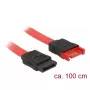 Kabel SATA DeLOCK 83956 1 m SATA 7-pin Czarny Czerwony