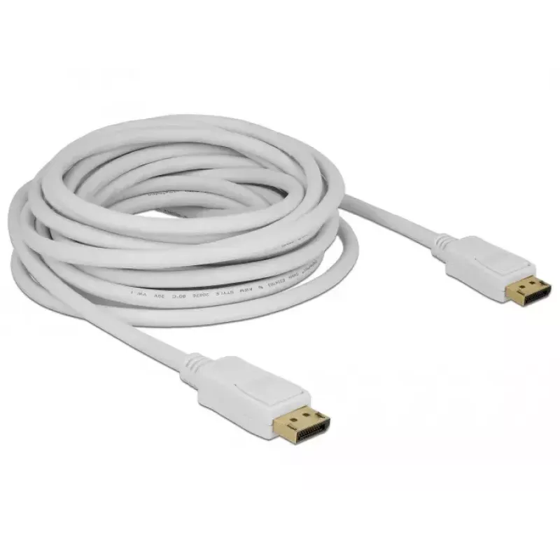 Kabel DisplayPort DeLOCK 84861 7 m Biały