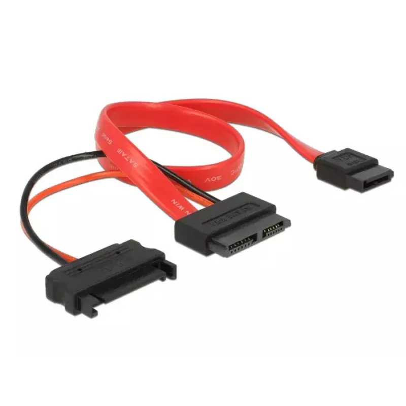 Kabel SATA DeLOCK 0,3 m czerwony