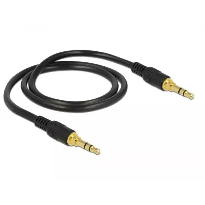 Kabel audio DeLOCK 85545 0.5m 3.5mm Czarny