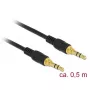 Kabel audio DeLOCK 85545 0.5m 3.5mm Czarny