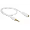 Kabel audio DeLOCK 85628 0,5 m 3,5 mm Biały