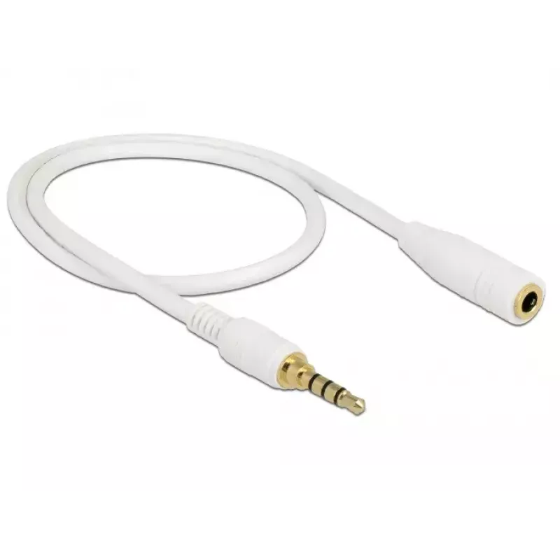 Kabel audio DeLOCK 85628 0,5 m 3,5 mm Biały