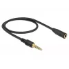 Kabel audio DeLOCK 85627 0,5 m 3,5 mm czarny