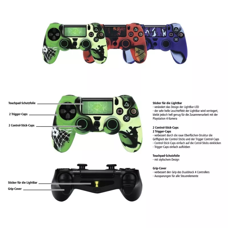 Hama Soccer, PlayStation 4, Czarny, zielony
