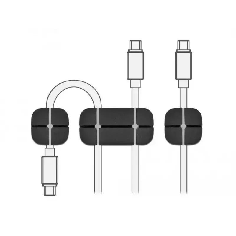 Uchwyt na kabel DeLOCK 18331 Czarny