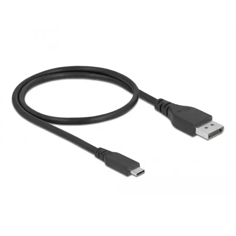 DeLOCK Dwukierunkowy kabel USB Type-C na DisplayPort 8K 60 Hz 0,5 m
