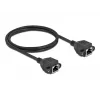 Kabel sieciowy DeLOCK Kat.6A RJ45 do RJ45 1m Czarny