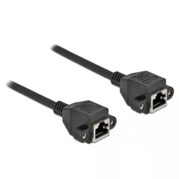 Kabel sieciowy DeLOCK Kat.6A RJ45 do RJ45 1m Czarny