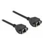 Kabel sieciowy DeLOCK Kat.6A RJ45 do RJ45 1m Czarny