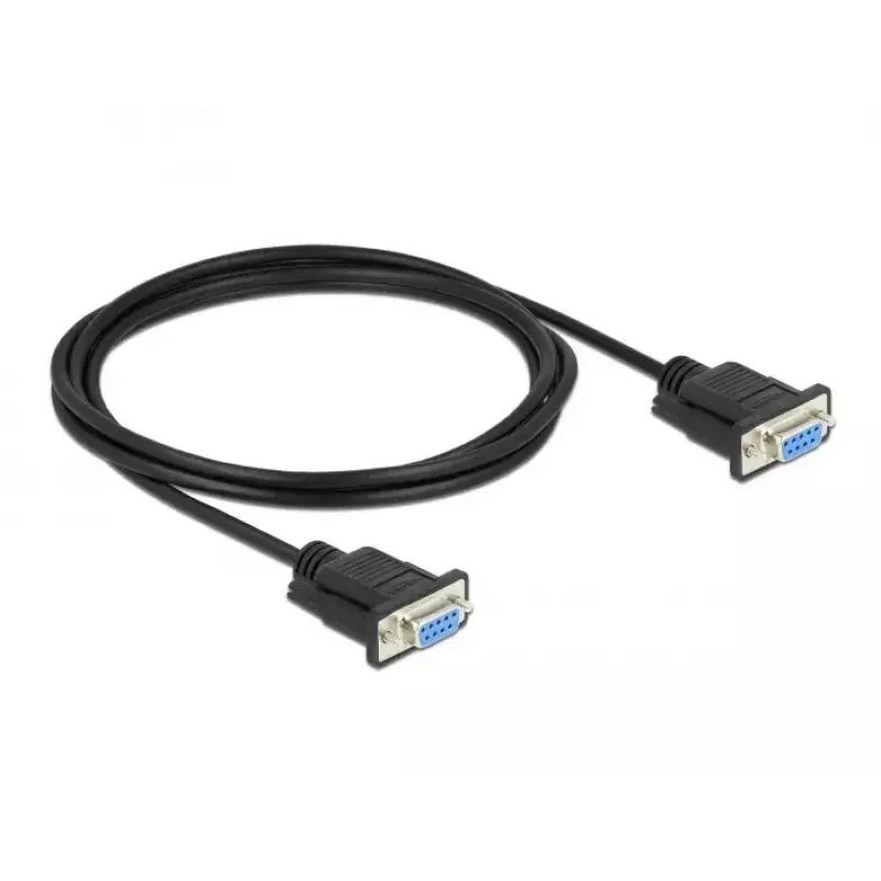 Kabel szeregowy RS-232 DeLOCK 87472 2m żeński na żeński