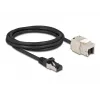 Kabel RJ45 wtyk do modułu Keystone RJ45 gniazdo DeLOCK 87028