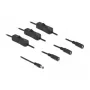 Kabel DC DeLOCK 86795 5,5 x 2,1 mm wtyk męski na 3 x gniazdo żeńskie z przełącznikiem 1 m