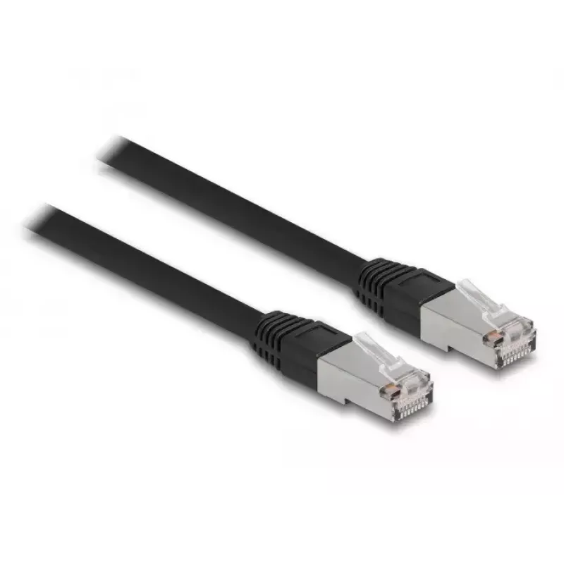 Kabel sieciowy DeLOCK RJ45 Cat.6A 5m Czarny